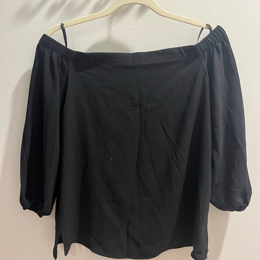 Ann Taylor Elegant Black Off-Shoulder Women's Top